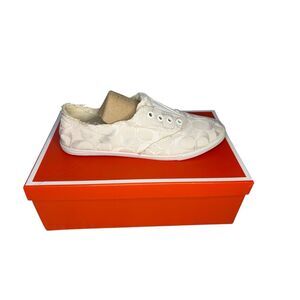 Coach Katie Signature slip ons in Chalk - 8.5